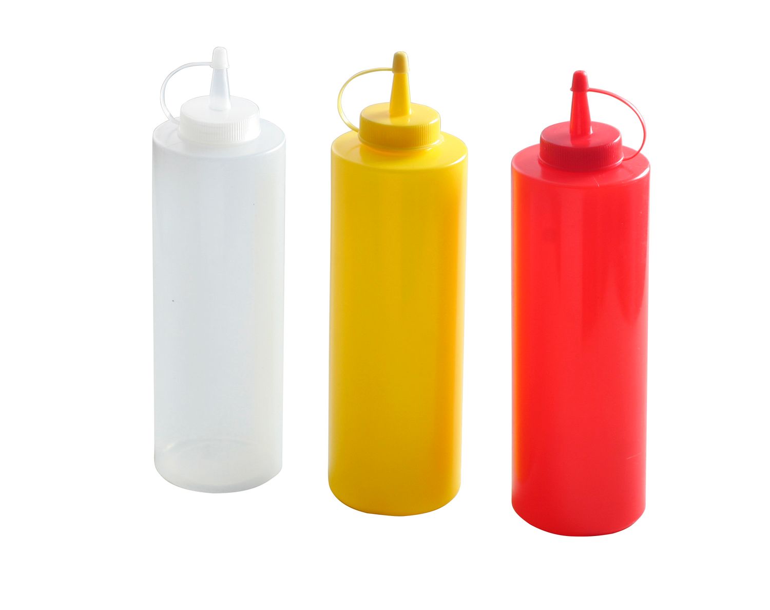 Dávkovač na studené omáčky - 3 kusy, HENDI, 0,7L, Priehľadná, 3 ks, ⌀70x(H)240mm