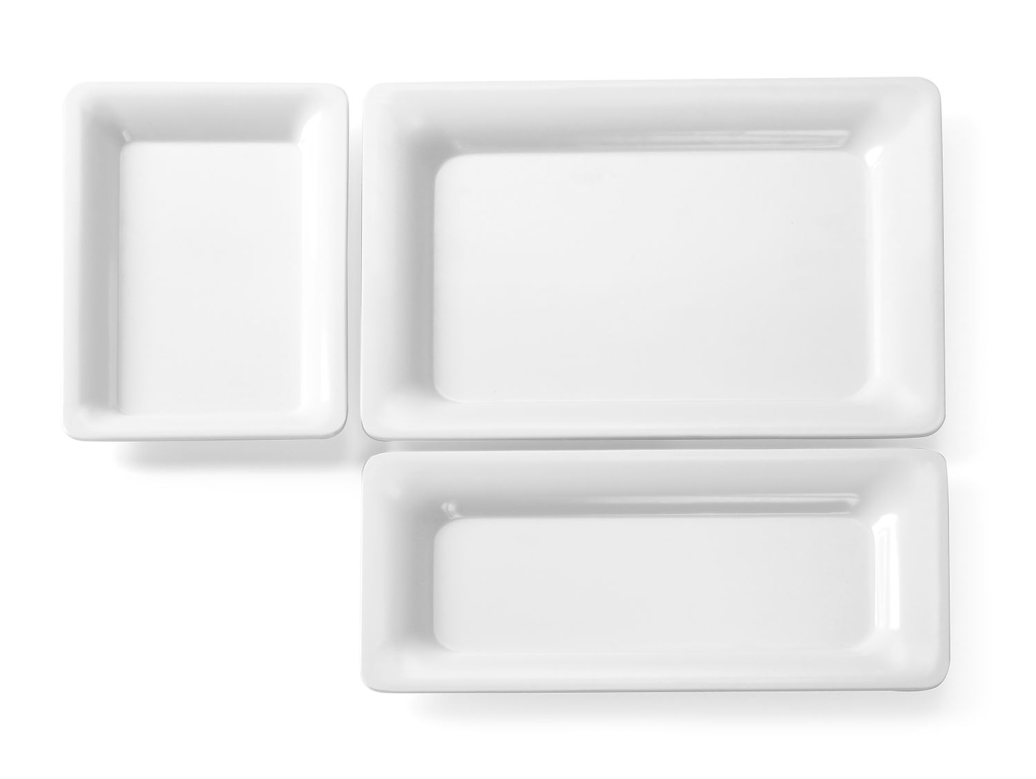 Porcelánový bufetový podnos GN, HENDI, GN 2/4, 530x163x(H)20mm