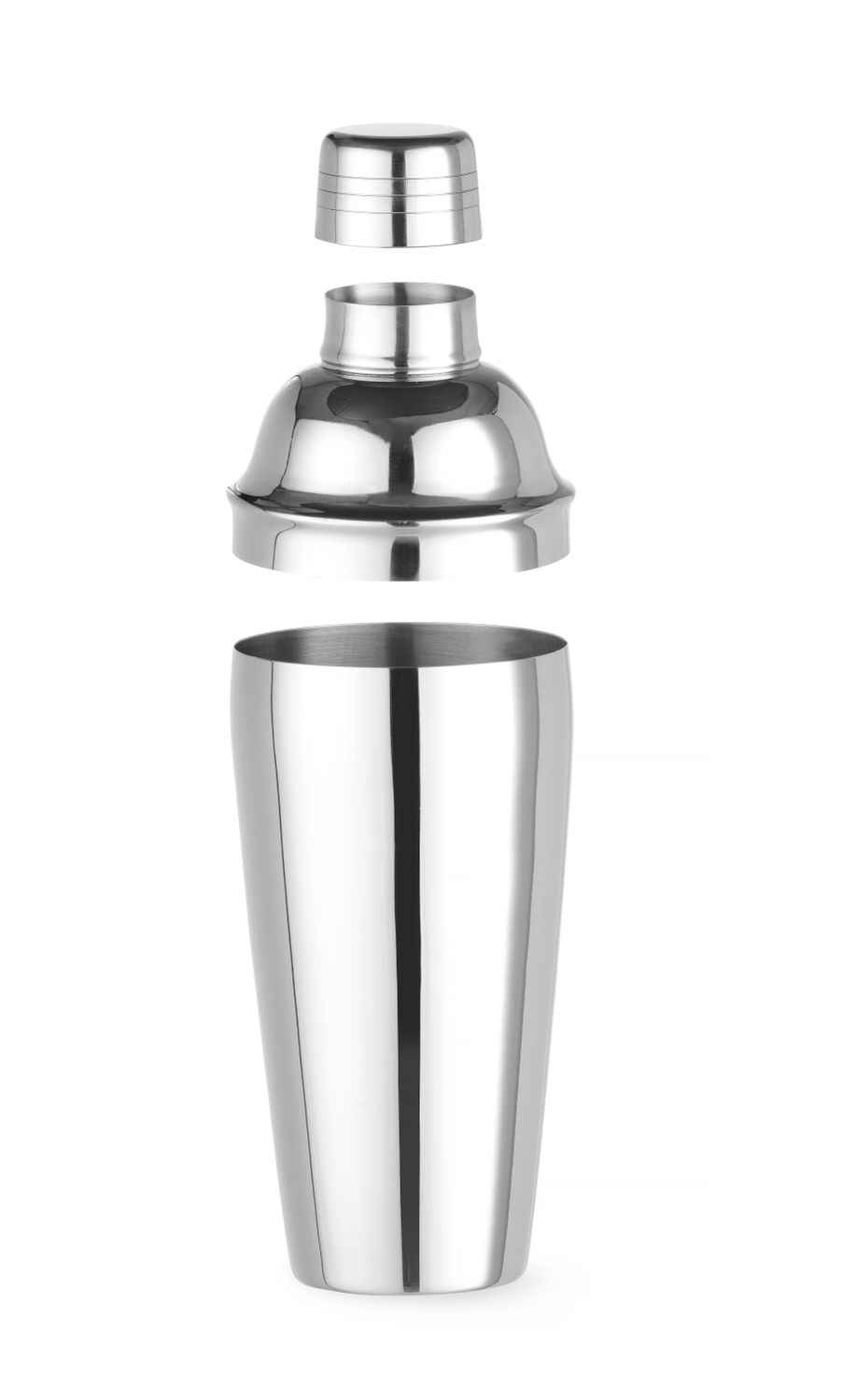 3-dielny Cobblerov shaker, BarUp, 0,75L, ⌀80x(H)240mm