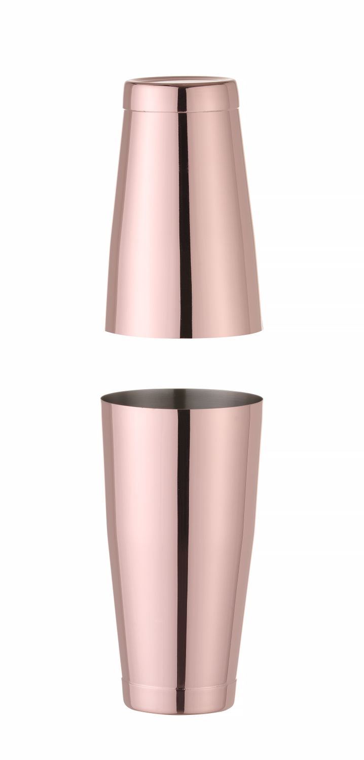 Shaker Tin-on-Tin Boston, BarUp, 0,8L, Medená, ⌀90mm