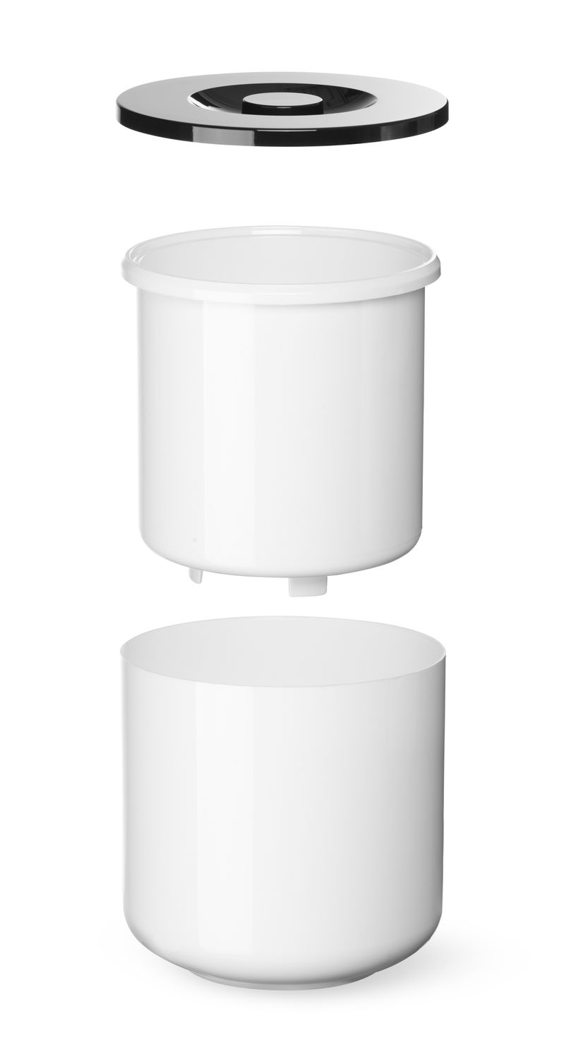 Nádoba na ľad, BarUp, 5L, Biela, ⌀190x(H)200mm