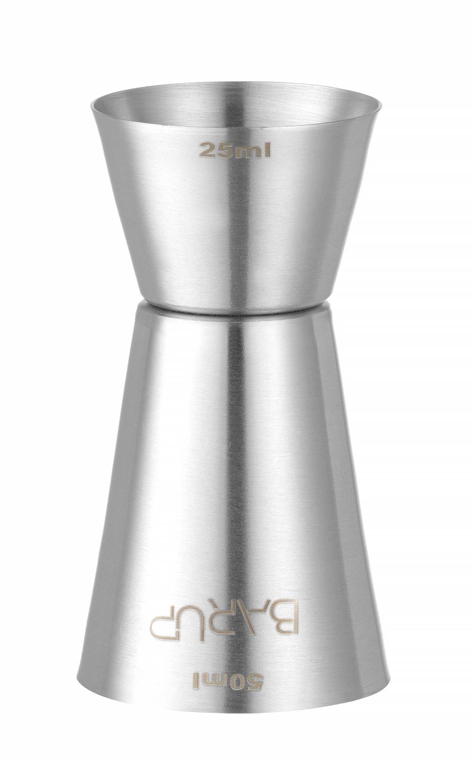 Barmanská mierka - jigger 25/50 ml, BarUp, ⌀43x(H)85mm