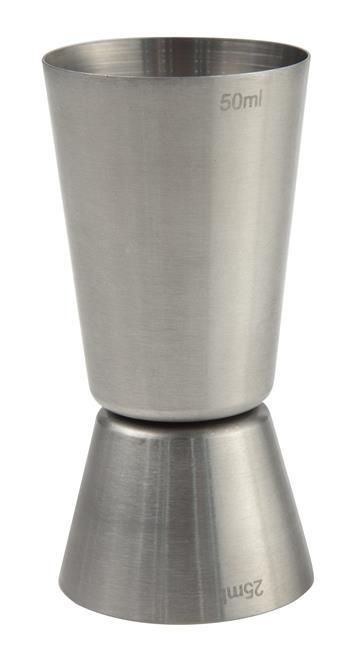 Barmanská mierka - jigger 25/50 ml, BarUp, ⌀43x(H)85mm