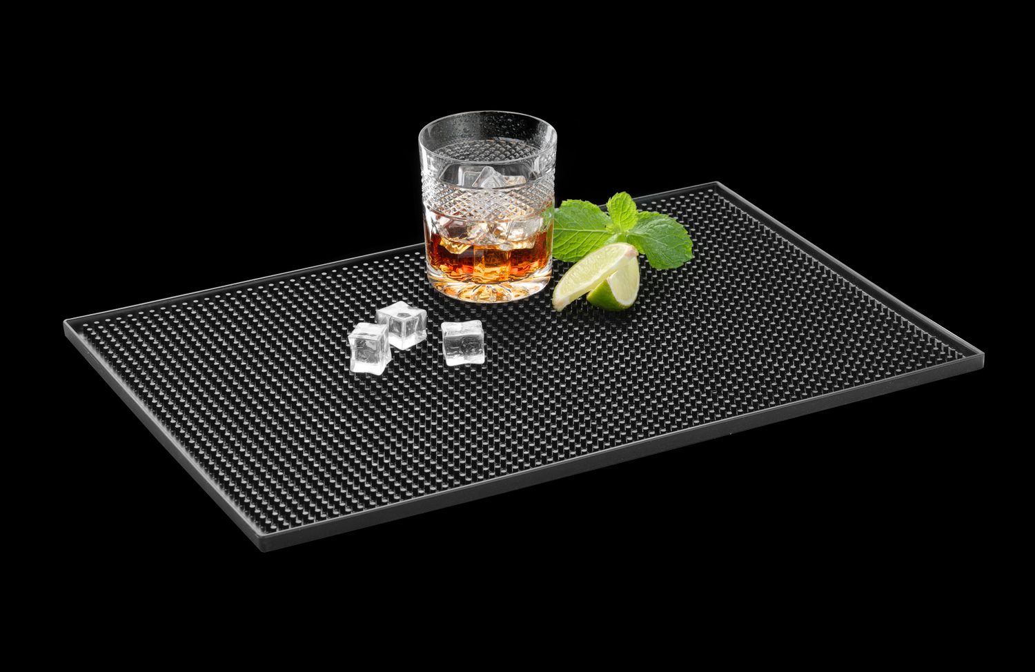 Barmanská rohož, BarUp, Čierna, 453x305x(H)15mm