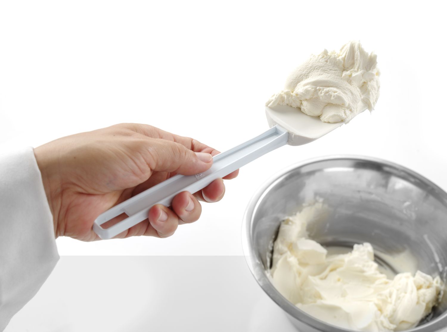 Stierka v tvare lyžice, HENDI, Kitchen Line, Biela, 254x57mm