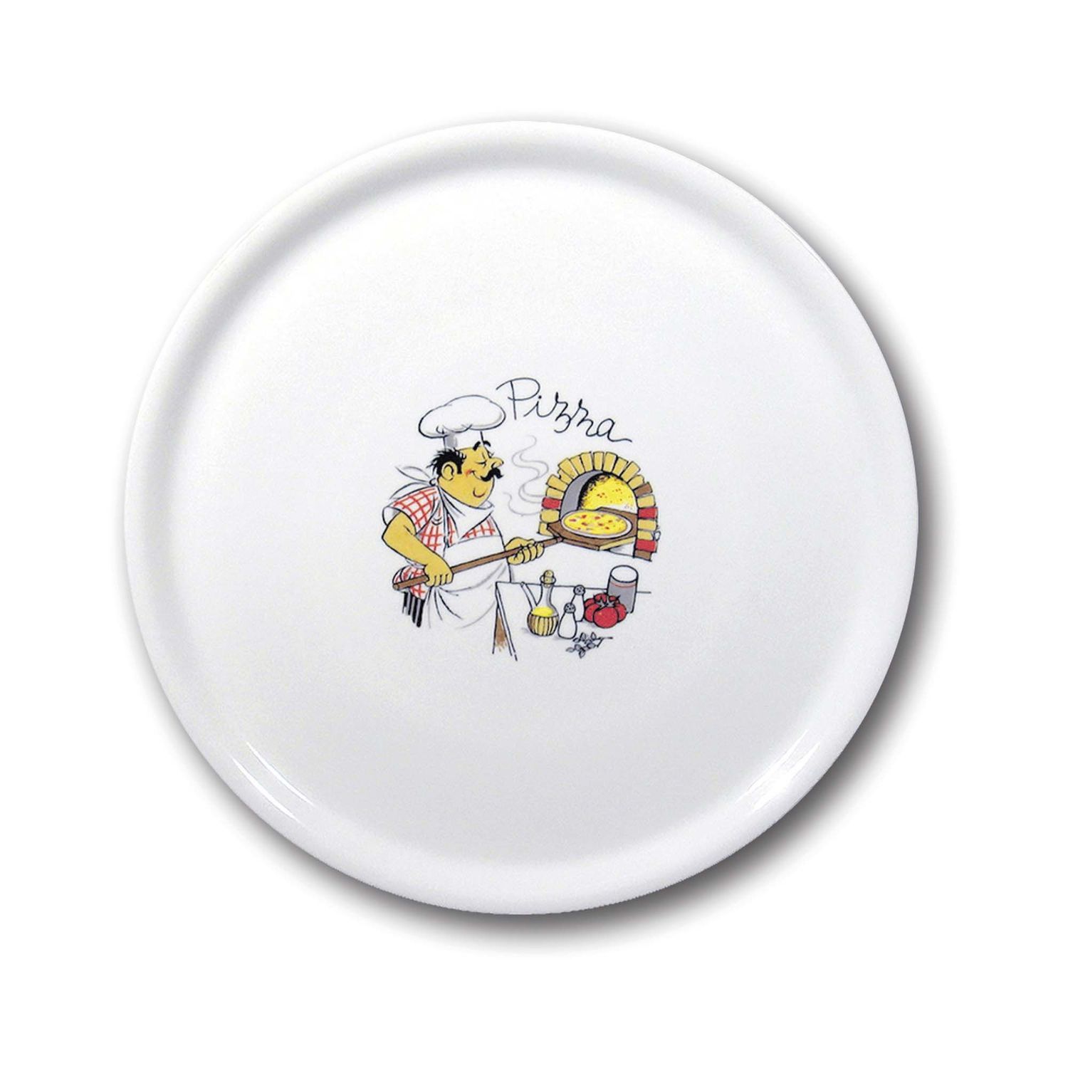 Tradičný tanier na pizzu, HENDI, Biela, ⌀330mm