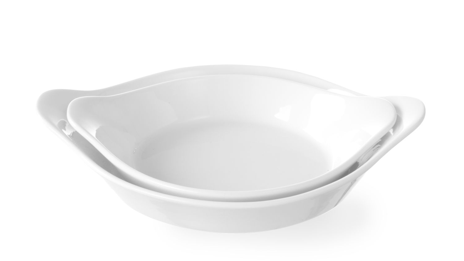 Okrúhla polmiska na pečenie s rukoväťami, HENDI, 0,15L, 185x152x(H)40mm