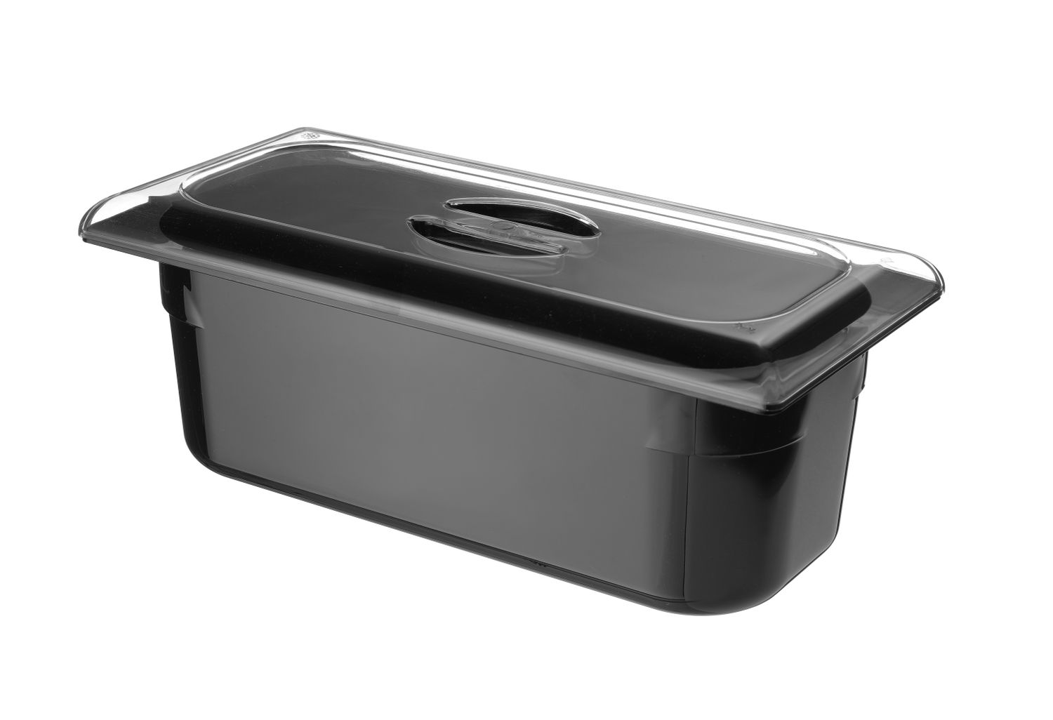 Nádoba na zmrzlinu z polykarbonátu, HENDI, 5L, Čierna, 360x165x(H)120mm