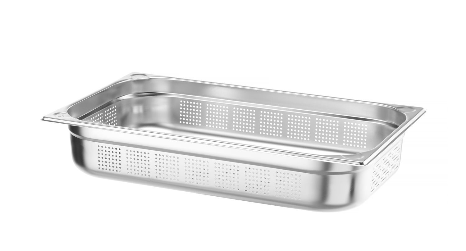 Nádoba GN 1/1 perforovaná, HENDI, Kitchen Line, GN 1/1, 14L, (H)100mm