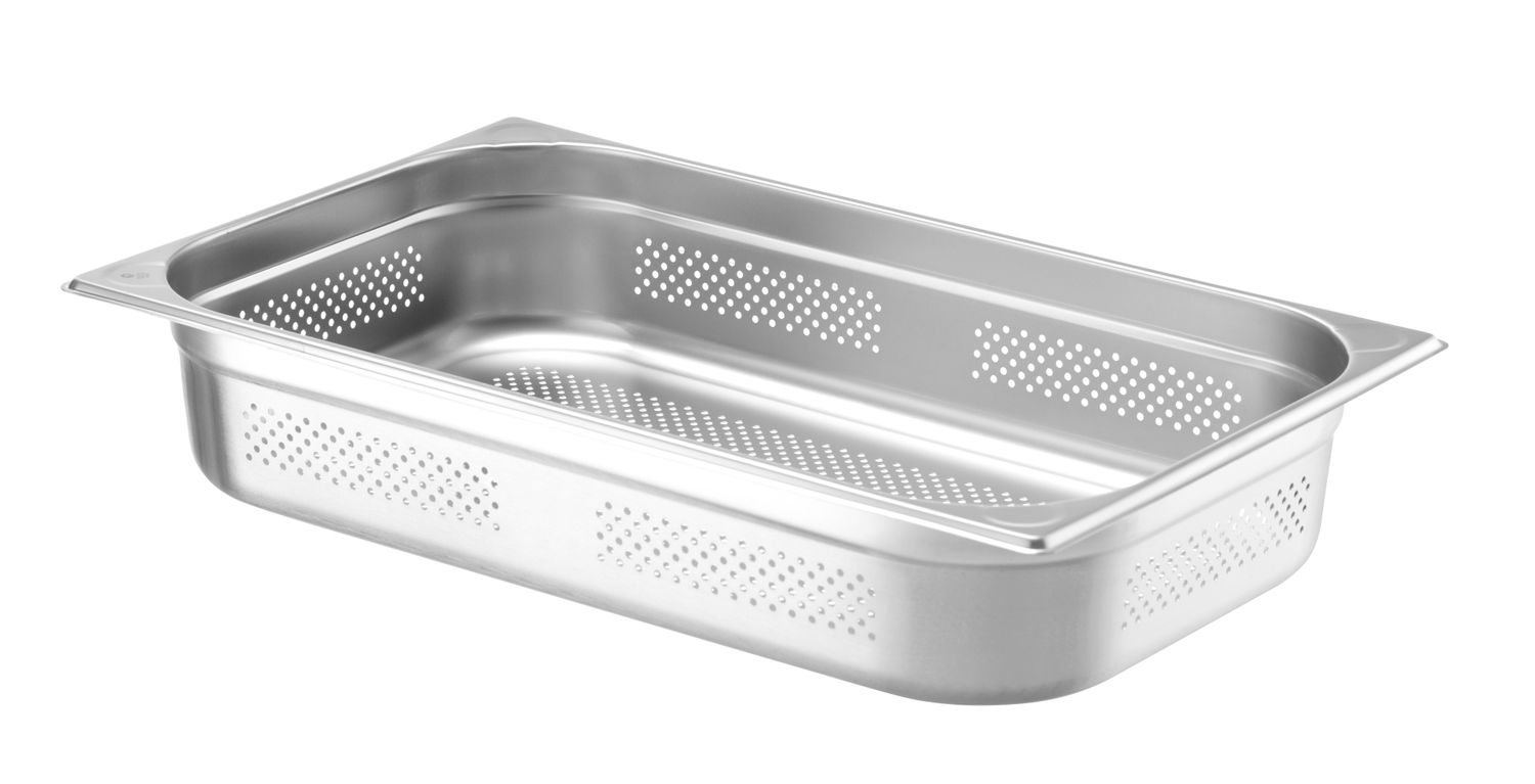 Nádoba GN 1/1 perforovaná, HENDI, Kitchen Line, GN 1/1, 14L, (H)100mm