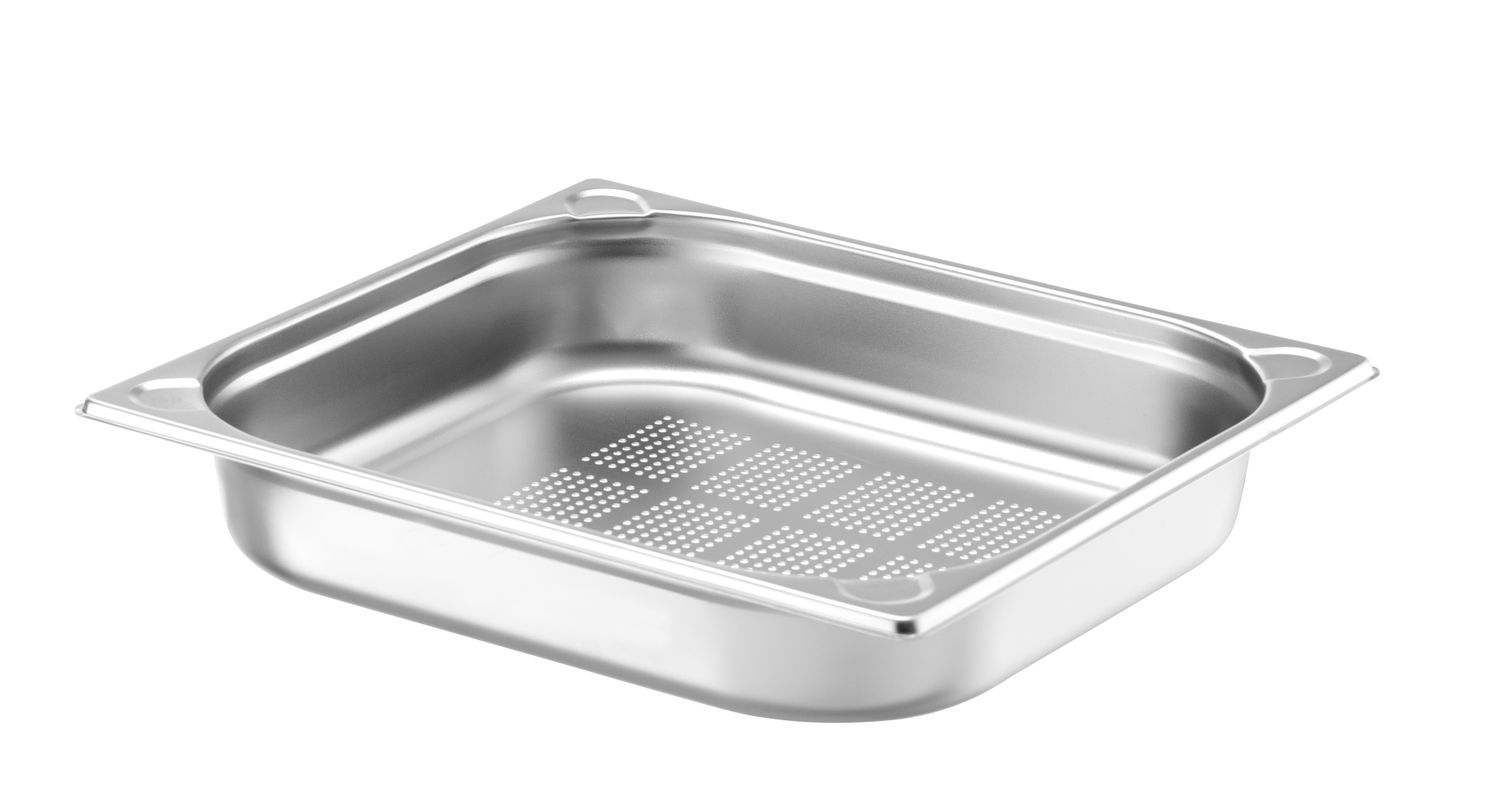 Nádoba GN 2/3 perforovaná, HENDI, Kitchen Line, GN 2/3, 5,5L, (H)65mm