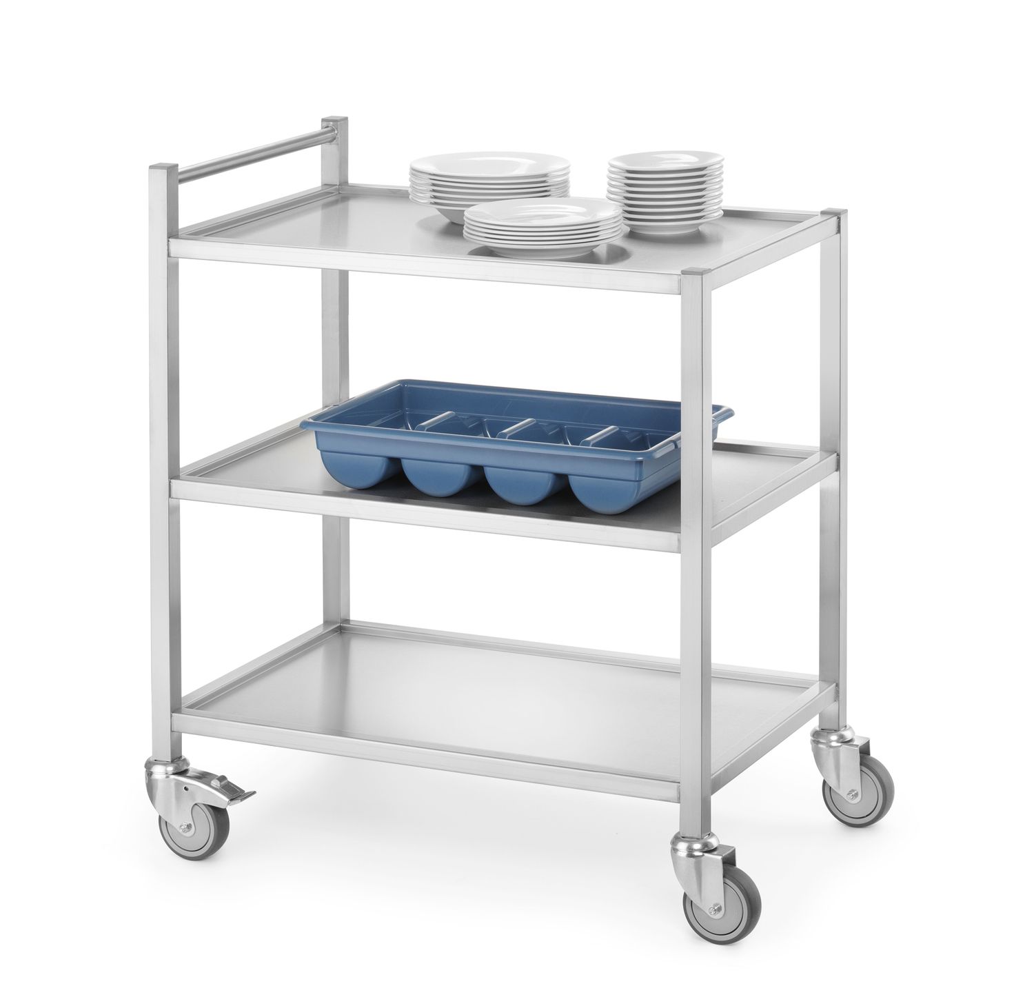 Servírovací vozík 3-policový – zváraný, HENDI, 800x500x(H)950mm