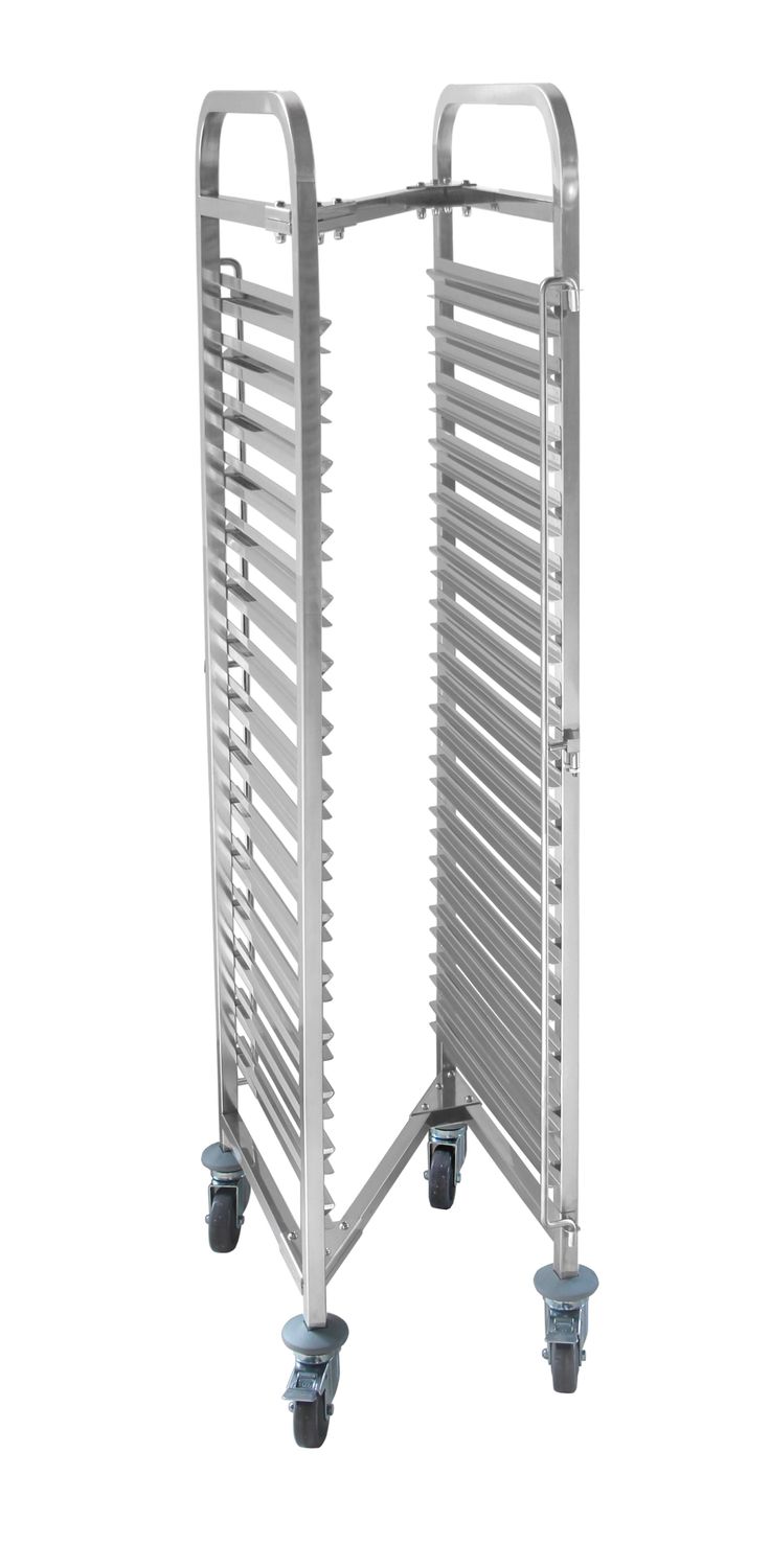 Vozík na prepravu nádob, kompaktný – 15x GN 1/1, HENDI, 445x610x(H)1710mm