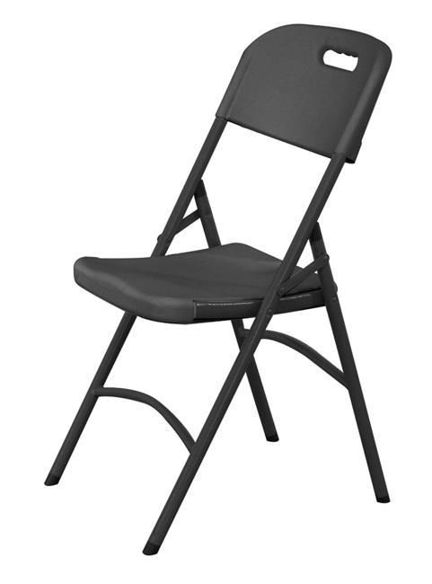 Keteringová stolička, AmerBox, max. nosnosť: 175 kg, Čierna, 540x440x(H)840mm