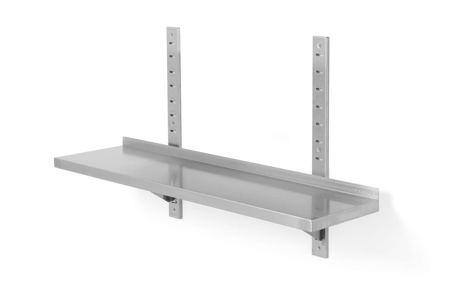 Nastaviteľná nástenná polica, s 2 konzolami, HENDI, 800x300x(H)600mm