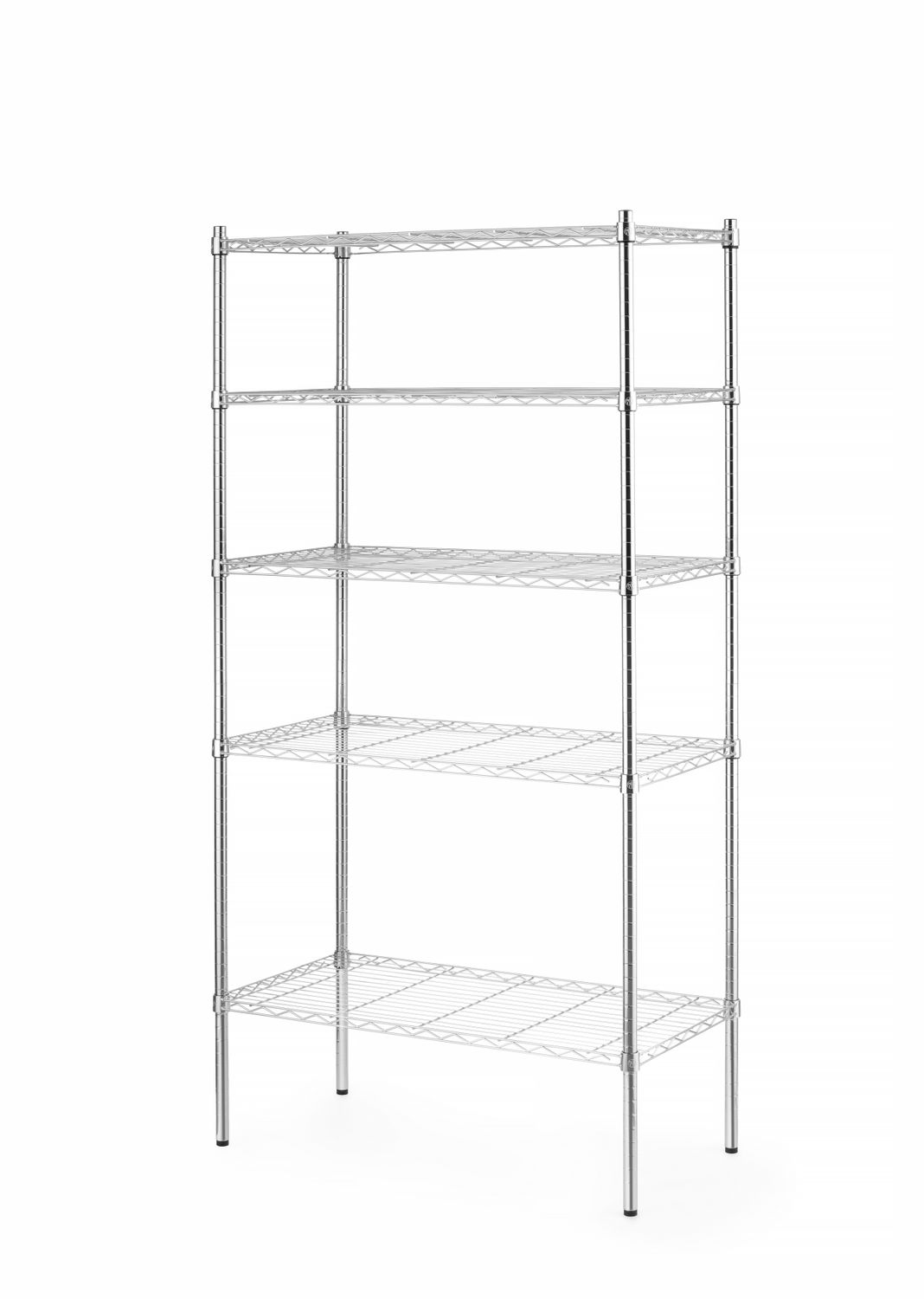 Skladovací stojan s 5 policami, HENDI, Chrome, 910x455x(H)1830mm