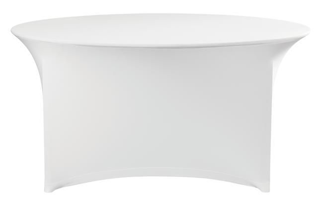 Okrúhly návlek na stôl, HENDI, 810941, Biela, ⌀1800x(H)760mm