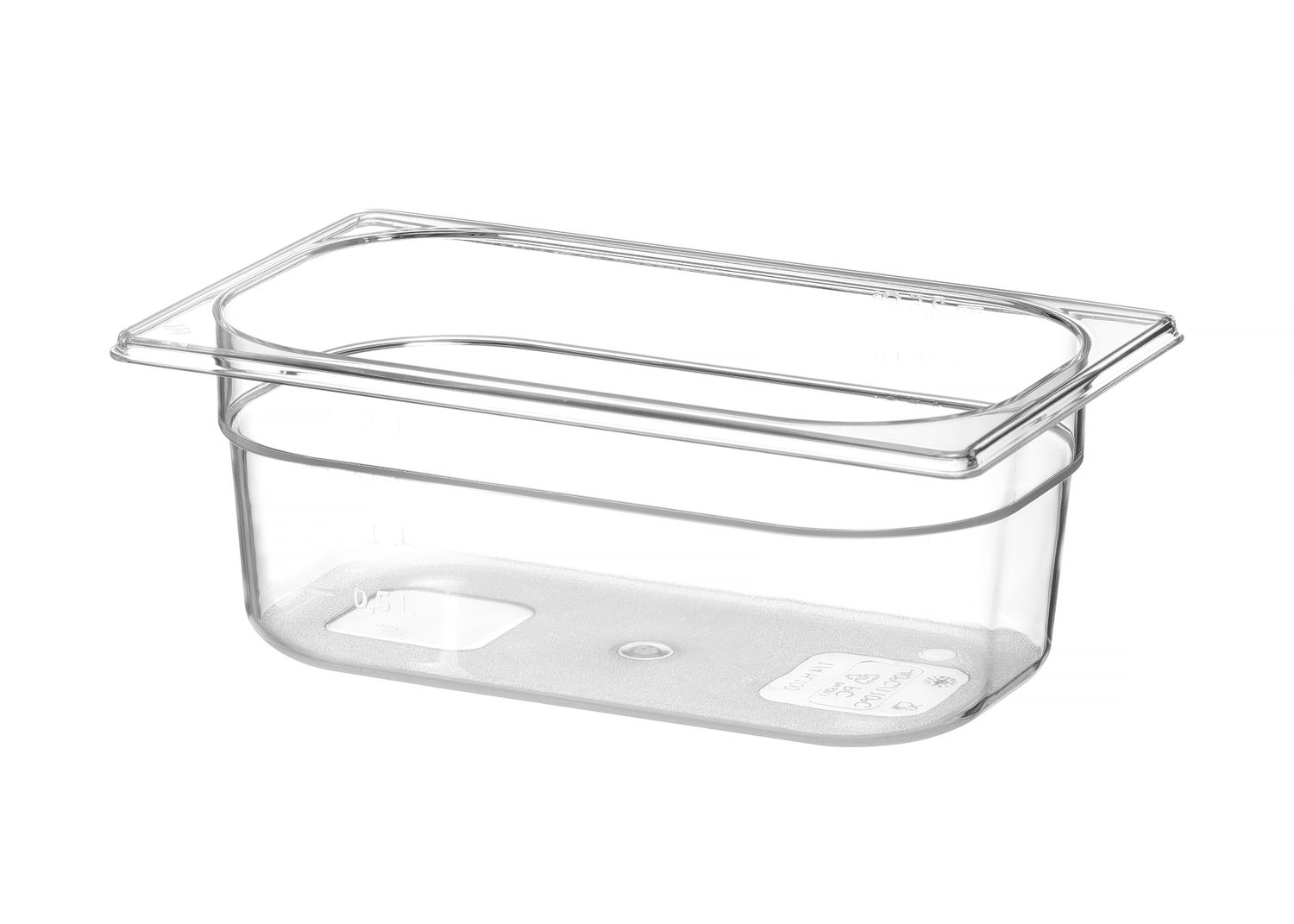 Nádoba GN 1/4, HENDI, Profi Line, GN 1/4, 2,8L, Priehľadná, 265x162x(H)100mm