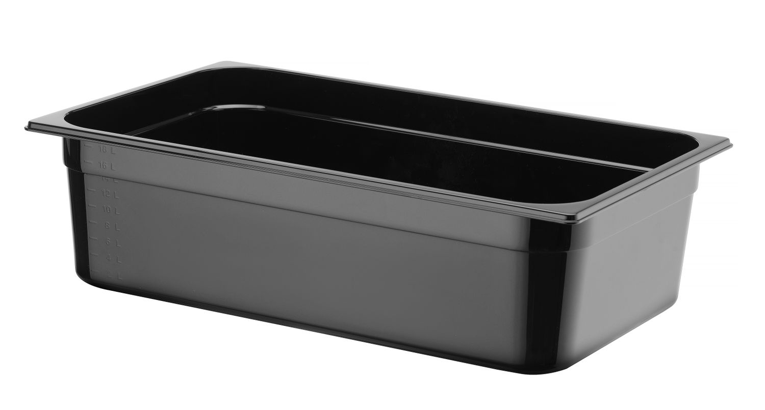 Nádoba GN 1/1, HENDI, Profi Line, GN 1/1, 21L, Čierna, 530x325x(H)150mm