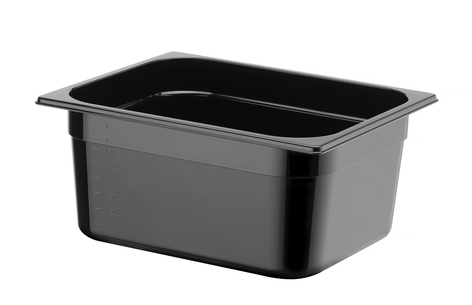 Nádoba GN 1/2, HENDI, Profi Line, GN 1/2, 9,5L, Čierna, 325x265x(H)150mm