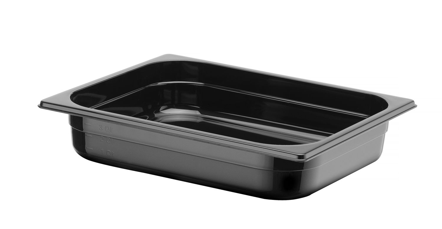 Nádoba GN 1/2, HENDI, Profi Line, GN 1/2, 4L, Čierna, 325x265x(H)65mm