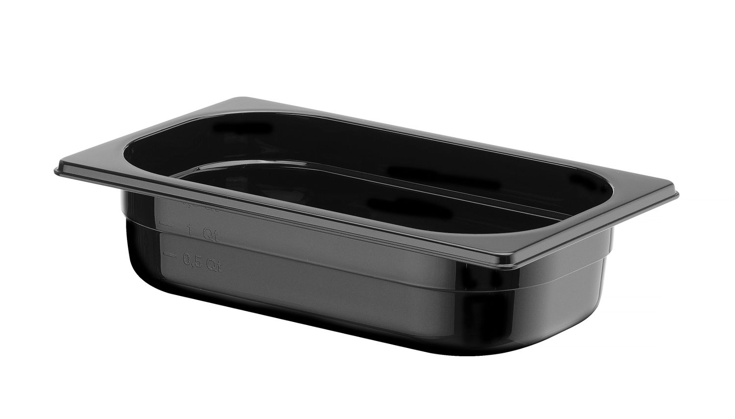 Nádoba GN 1/4, HENDI, Profi Line, GN 1/4, 1,8L, Čierna, 265x162x(H)65mm