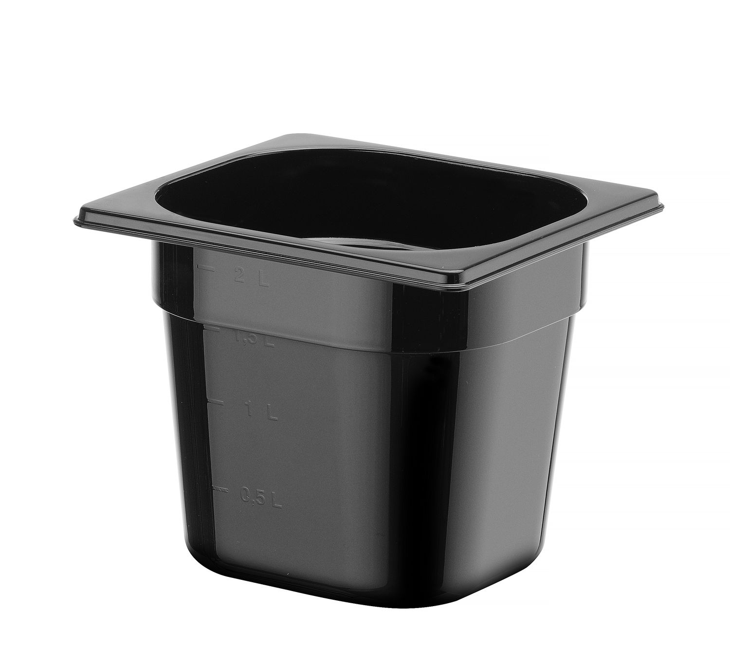 Nádoba GN 1/6, HENDI, Profi Line, GN 1/6, 2,4L, Čierna, 176x162x(H)150mm