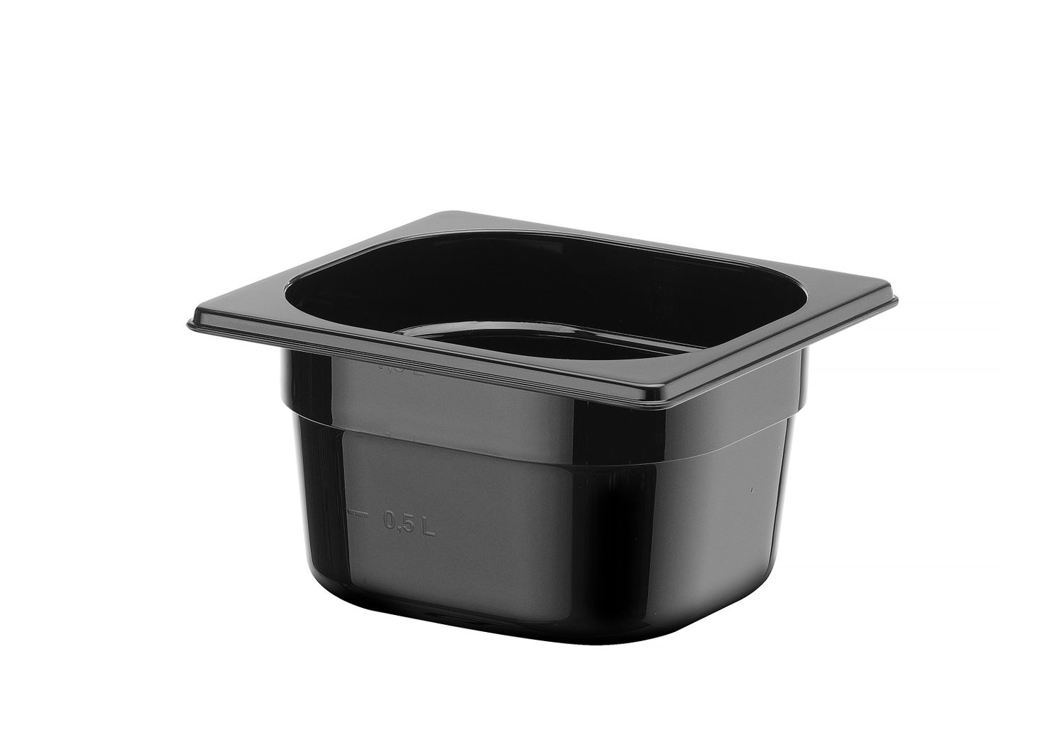 Nádoba GN 1/6, HENDI, Profi Line, GN 1/6, 1,6L, Čierna, 176x162x(H)100mm