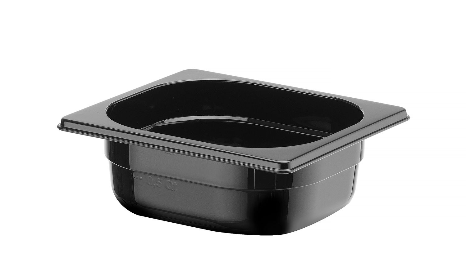 Nádoba GN 1/6, HENDI, Profi Line, GN 1/6, 1L, Čierna, 176x162x(H)65mm
