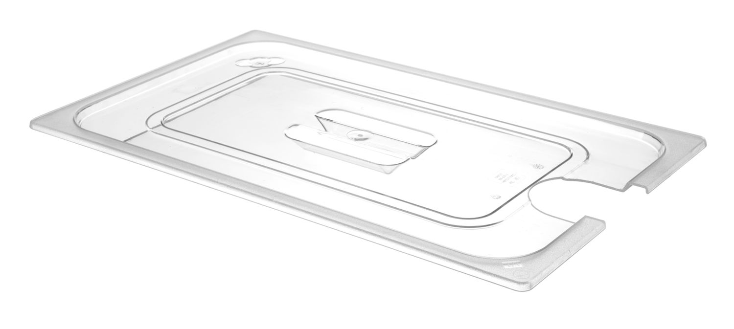 Pokrievka pre nádoby GN z polykarbonátu s otvorom na sous vide, HENDI, GN 1/1, Priehľadná, 530x325mm
