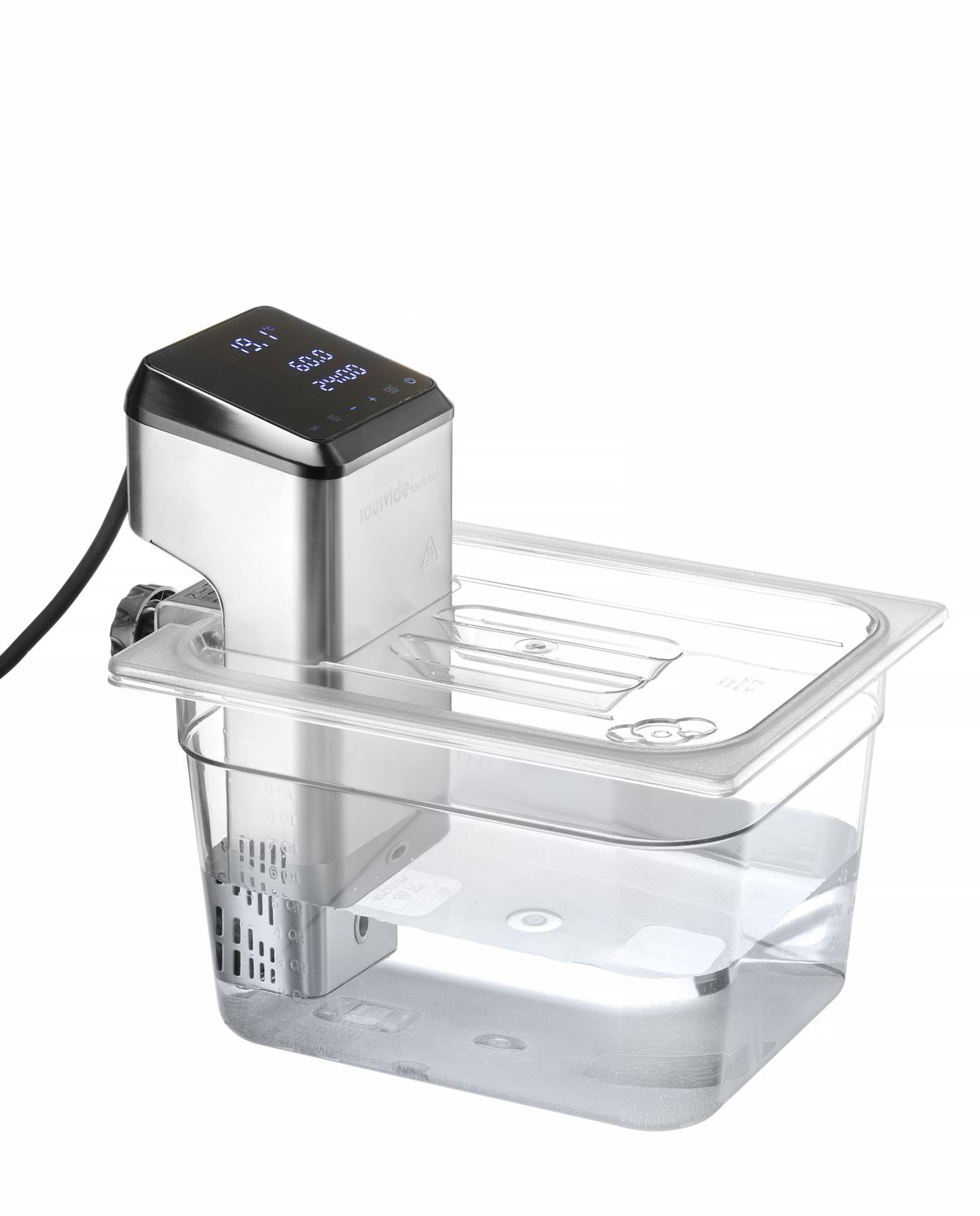 Pokrievka pre nádoby GN z polykarbonátu s otvorom na sous vide, HENDI, GN 1/2, Priehľadná, 265x325mm