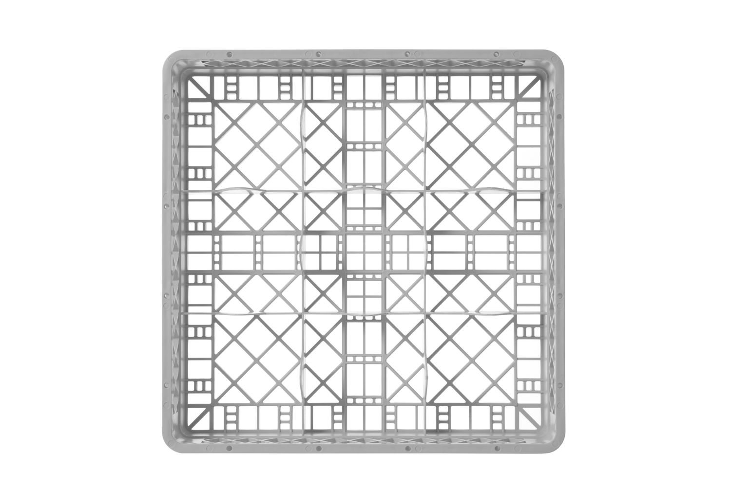 Kôš na sklo 500 x 500 mm, HENDI, 9 priehradiek, 500x500x(H)104mm