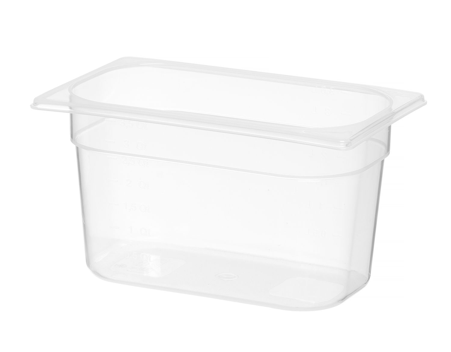Nádoba GN 1/4, HENDI, Profi Line, GN 1/4, 4L, Priehľadná, 265x162x(H)150mm