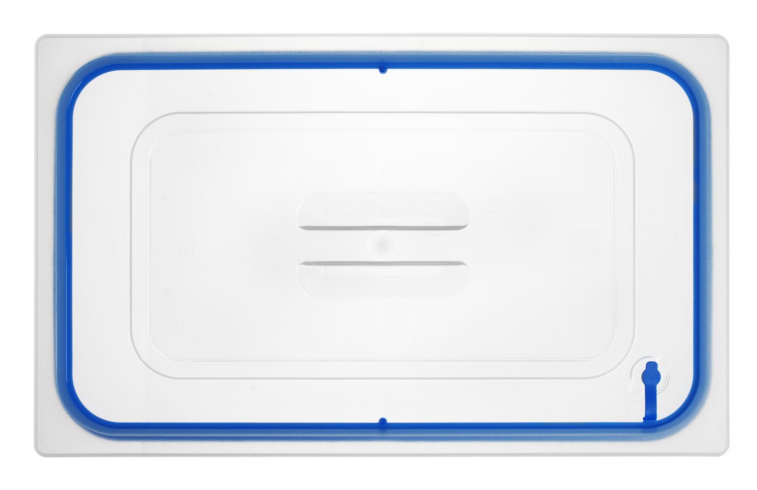 Pokrievka na GN nádoby z polypropylénu s tesnením, HENDI, GN 1/1, Priehľadná, 530x325mm