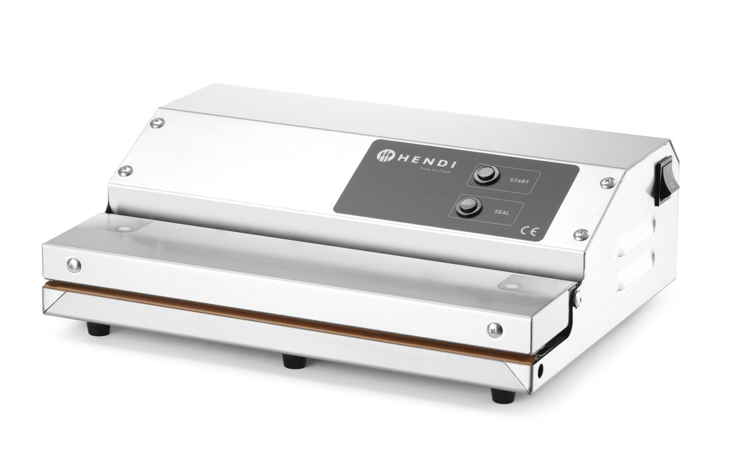Vákuový baliaci stroj - lamelový, HENDI, Kitchen Line, Zváracia lišta 350 mm, 230V/250W, 370x260x(H)130mm
