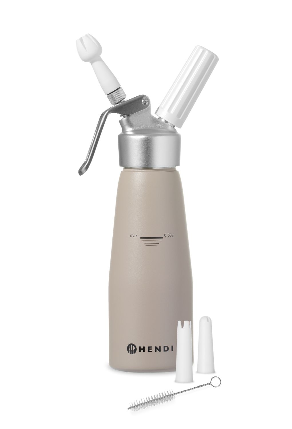 Fľaša na šľahačku , HENDI, 0,5L, Taupe, ⌀80x(H)260mm