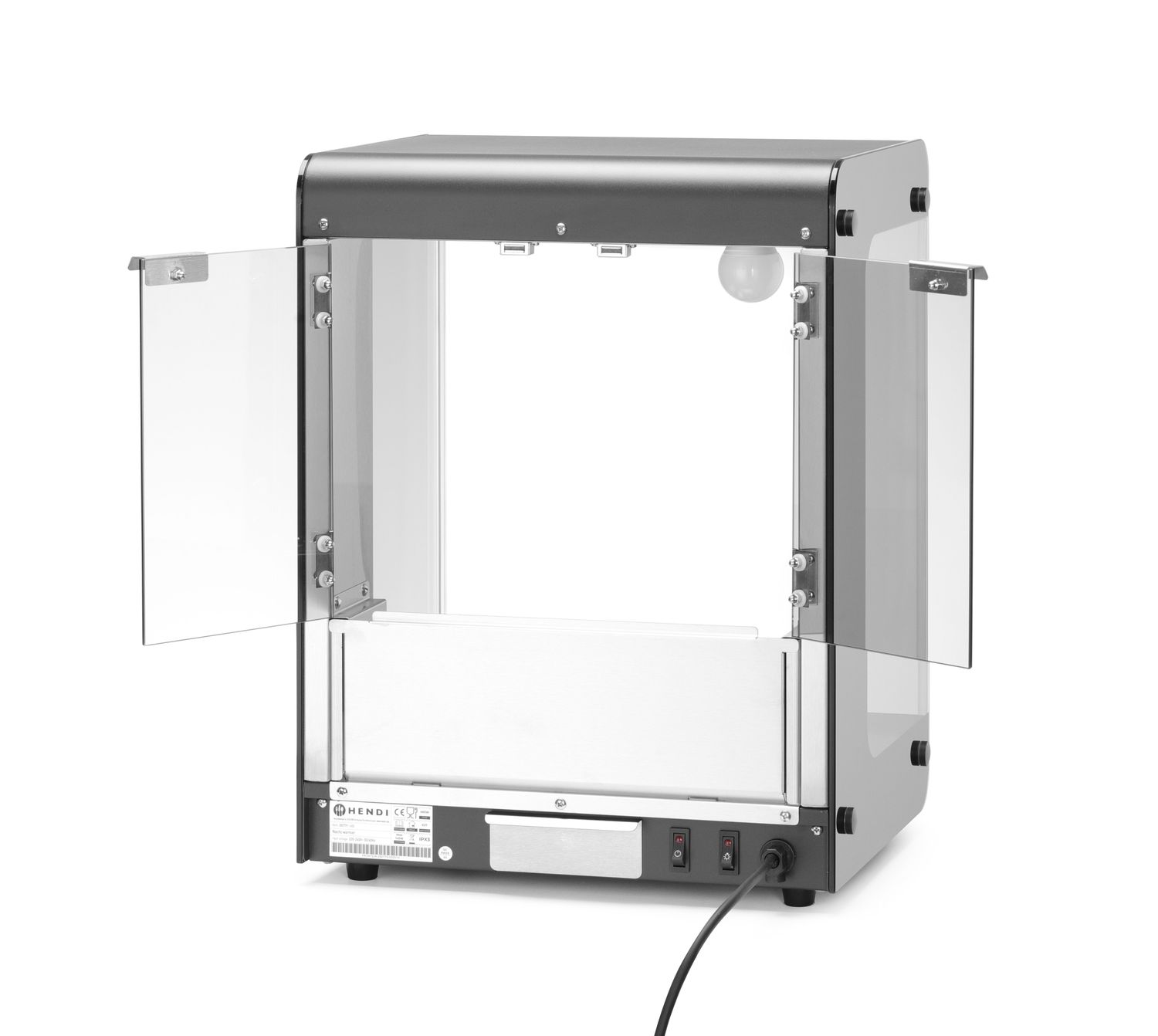 Ohrievač nachos, HENDI, Čierna, 220-240V/500W, 400x344x(H)525mm
