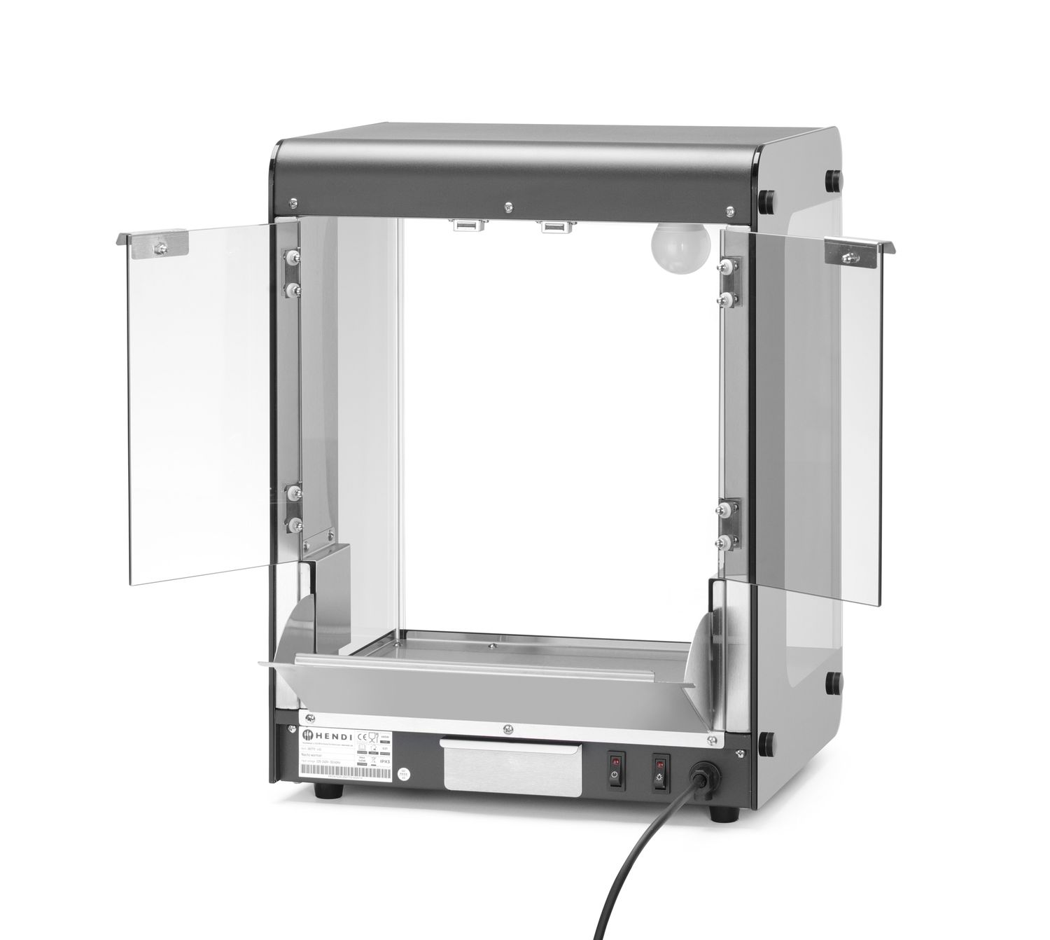 Ohrievač nachos, HENDI, Čierna, 220-240V/500W, 400x344x(H)525mm