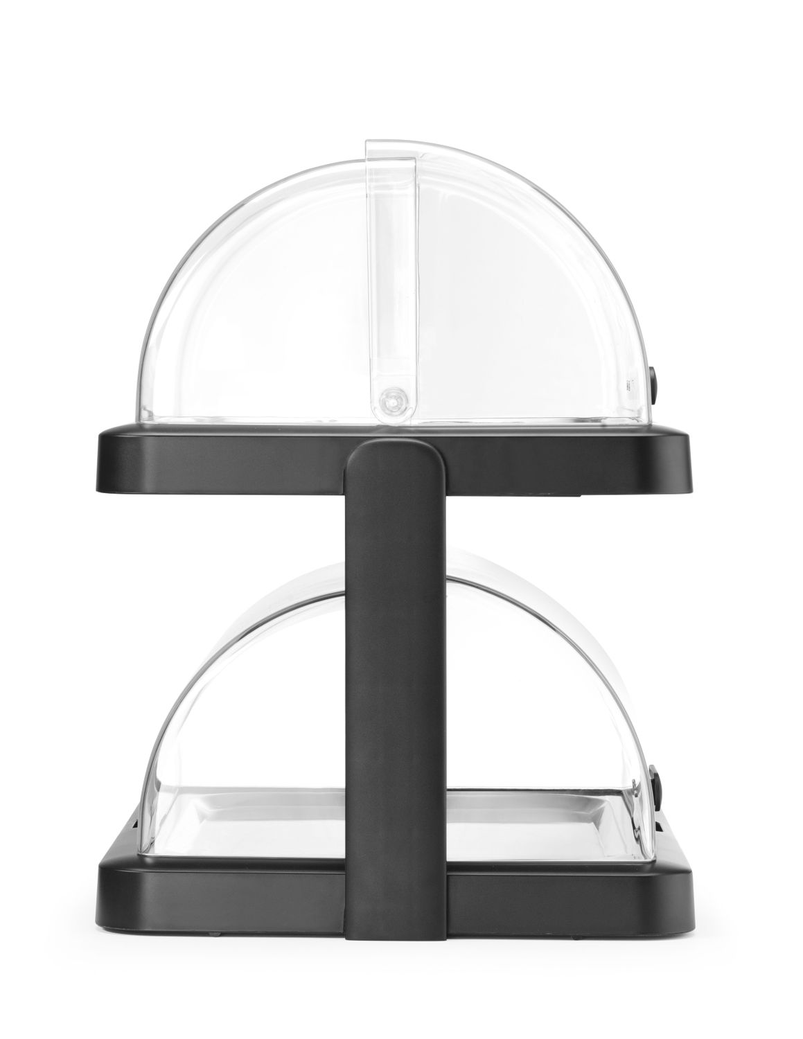 Dvojitá chladiaca roll-top vitrína Duo, UNIQ, HENDI, designed by Robert Bronwasser, Čierna, 480x355x(H)480mm