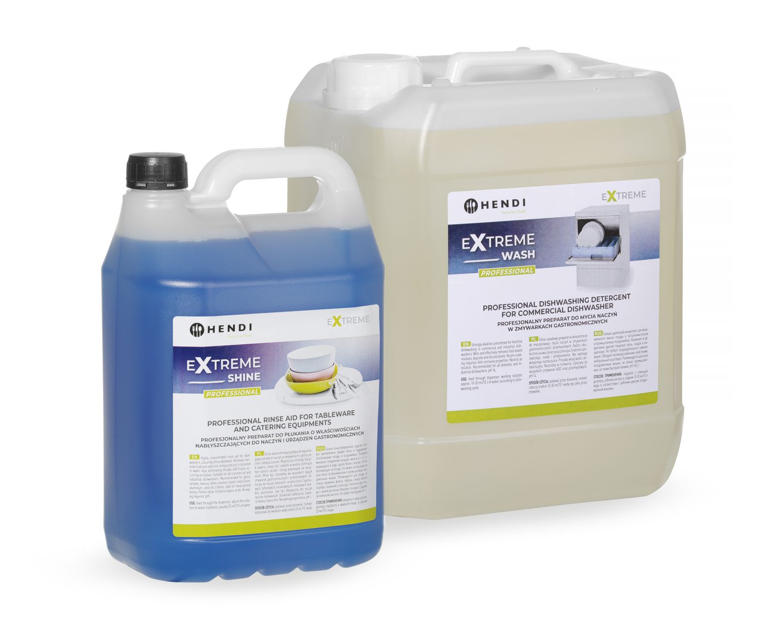 Extreme Wash & Shine Profesionálna súprava , HENDI, 10 l + 5 l