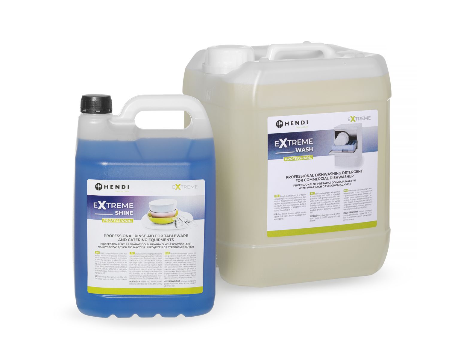 Extreme Wash & Shine Profesionálna súprava , HENDI, 10 l + 5 l