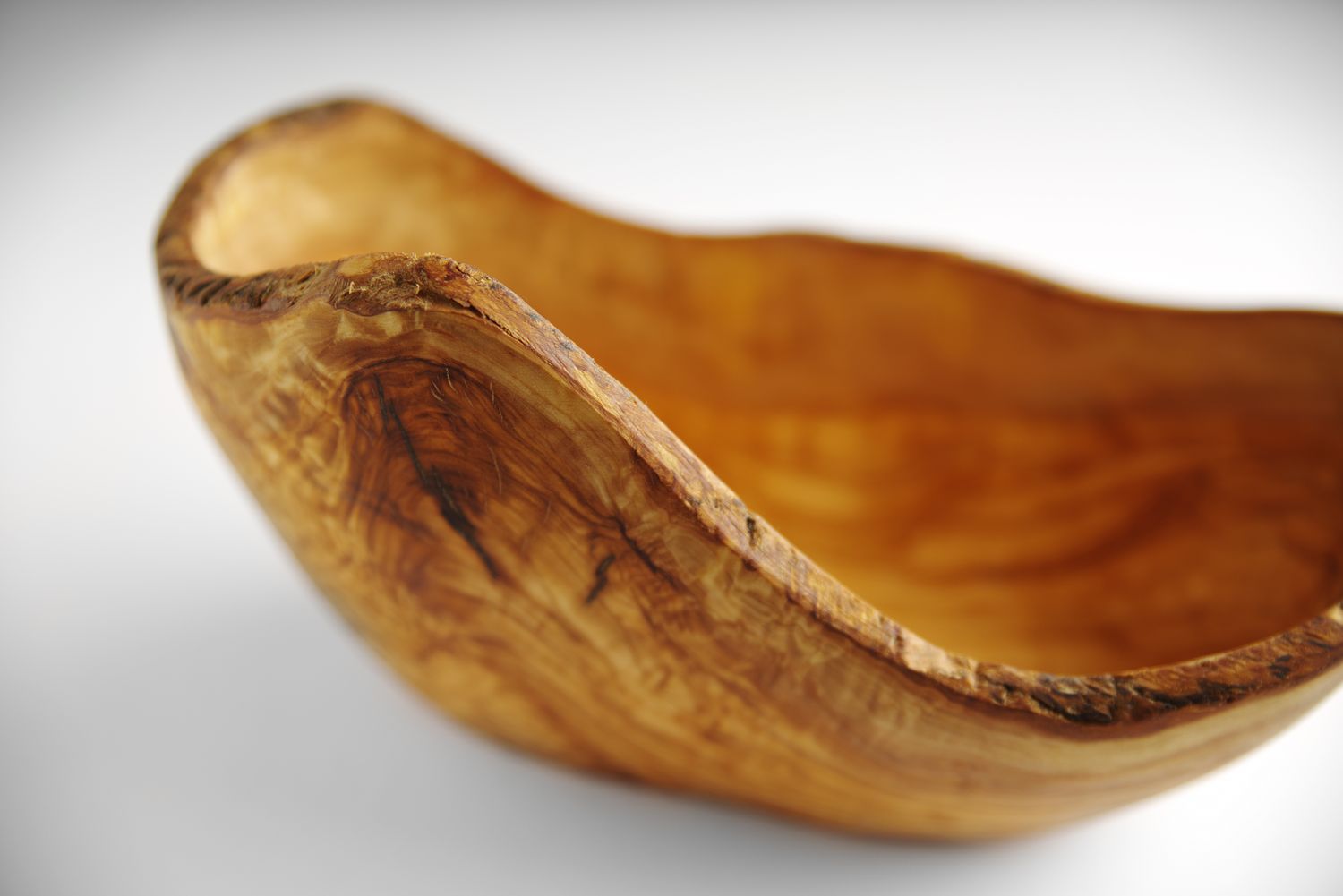 Dekoračná miska z olivového dreva, HENDI, 300x190x(H)110mm