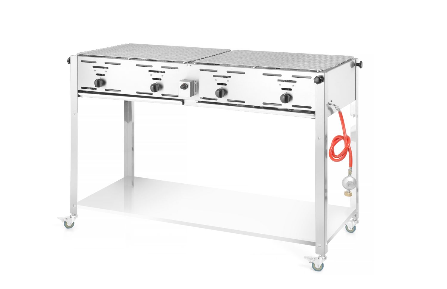 Plynový gril Grill-Master Quattro, HENDI, 22kW, 1330x600x(H)920mm