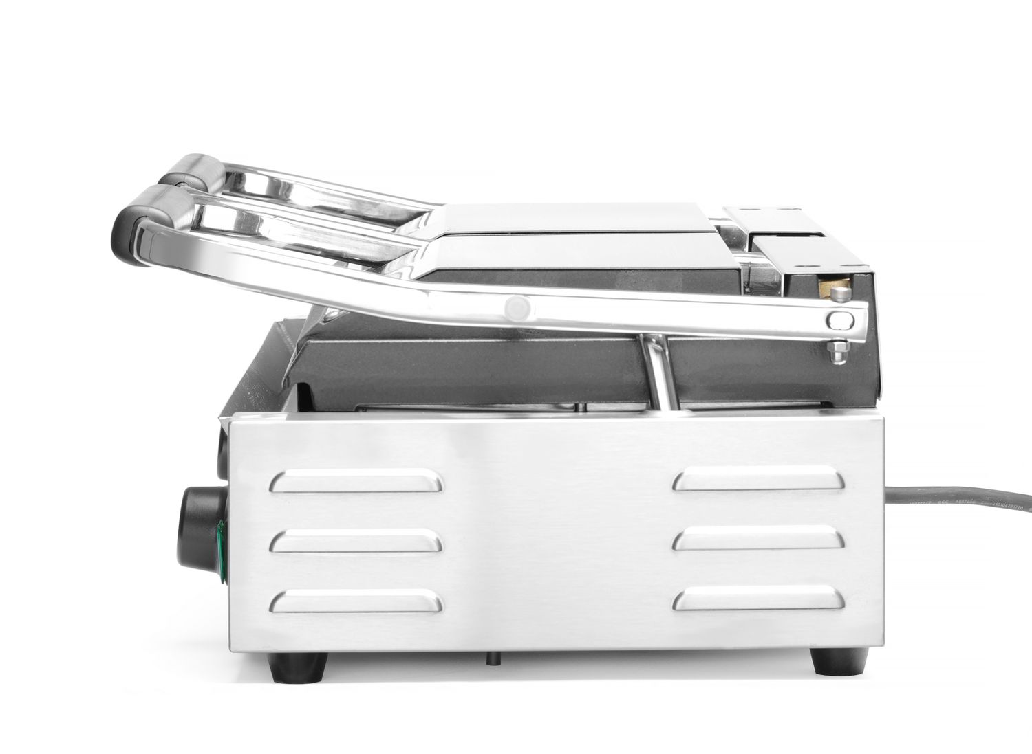 Dvojitý kontaktný gril Drážkovaná, HENDI, drážkovaný vrch a spodok, 230V/3600W, 570x375x(H)216mm