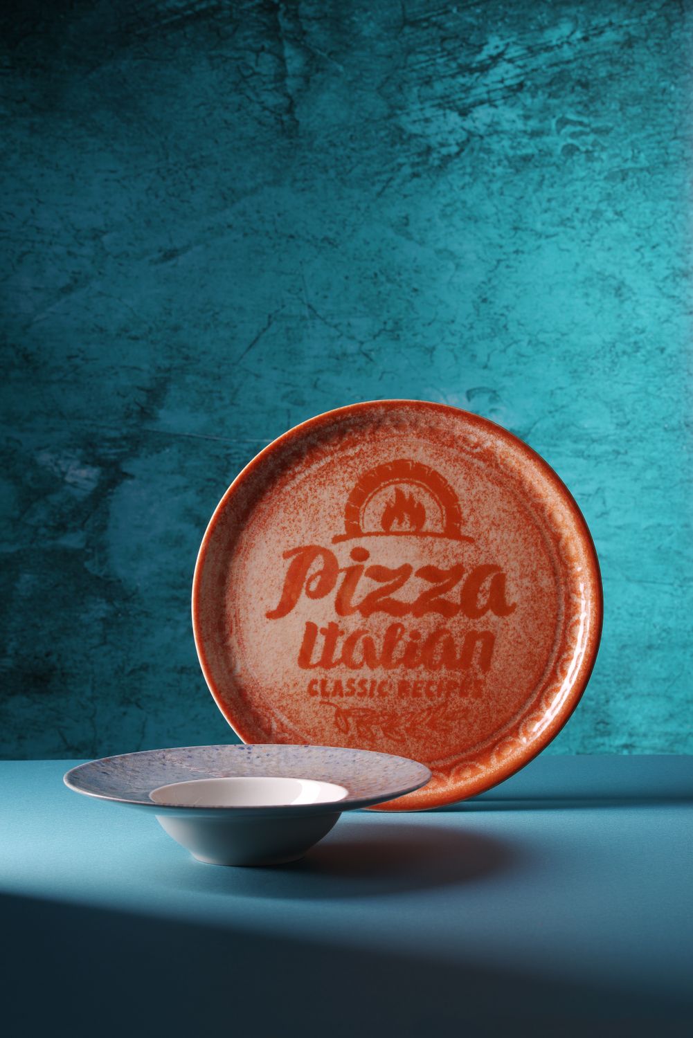 Tanier Recipe Collection Brick Red na pizzu, HENDI, Červená, ⌀330mm