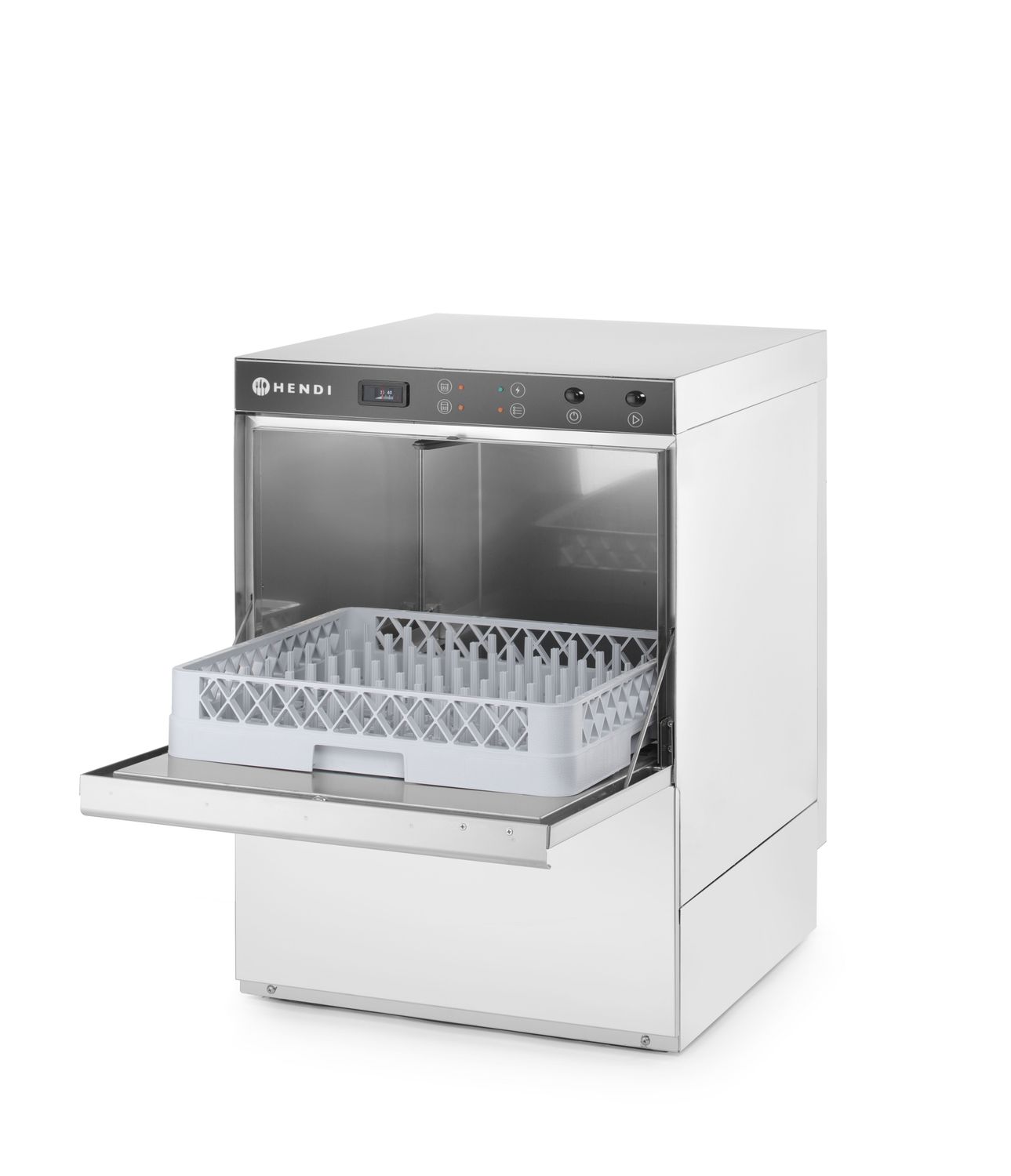 Umývačka riadu 50 x 50 – ELEKTROMECHANICKÉ ovládanie – 400 V, HENDI, s dávkovačom čistiaceho prostriedku, 230V/3600W, 600x570x(H)830mm
