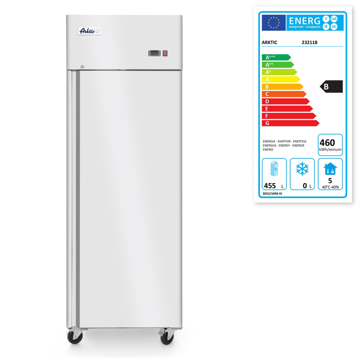 1-Dverová chladiaca skriňa Profi Line 670 l, Arktic, Profi Line, GN 2/1, 230V/220W, 730x800x(H)2096mm
