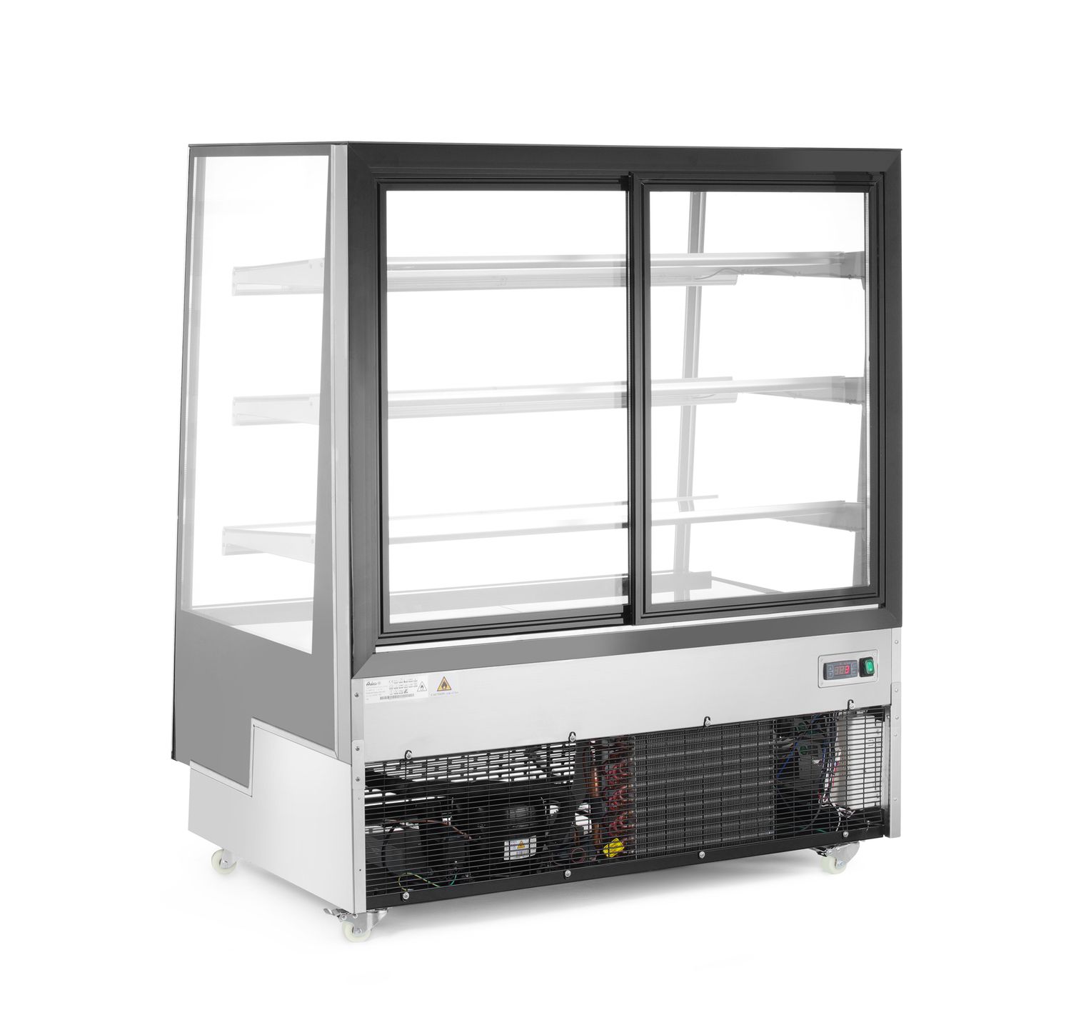 3-policová chladiaca vitrína, Arktic, 650L, Čierna, 230V/490W, 1200x833x(H)1460mm