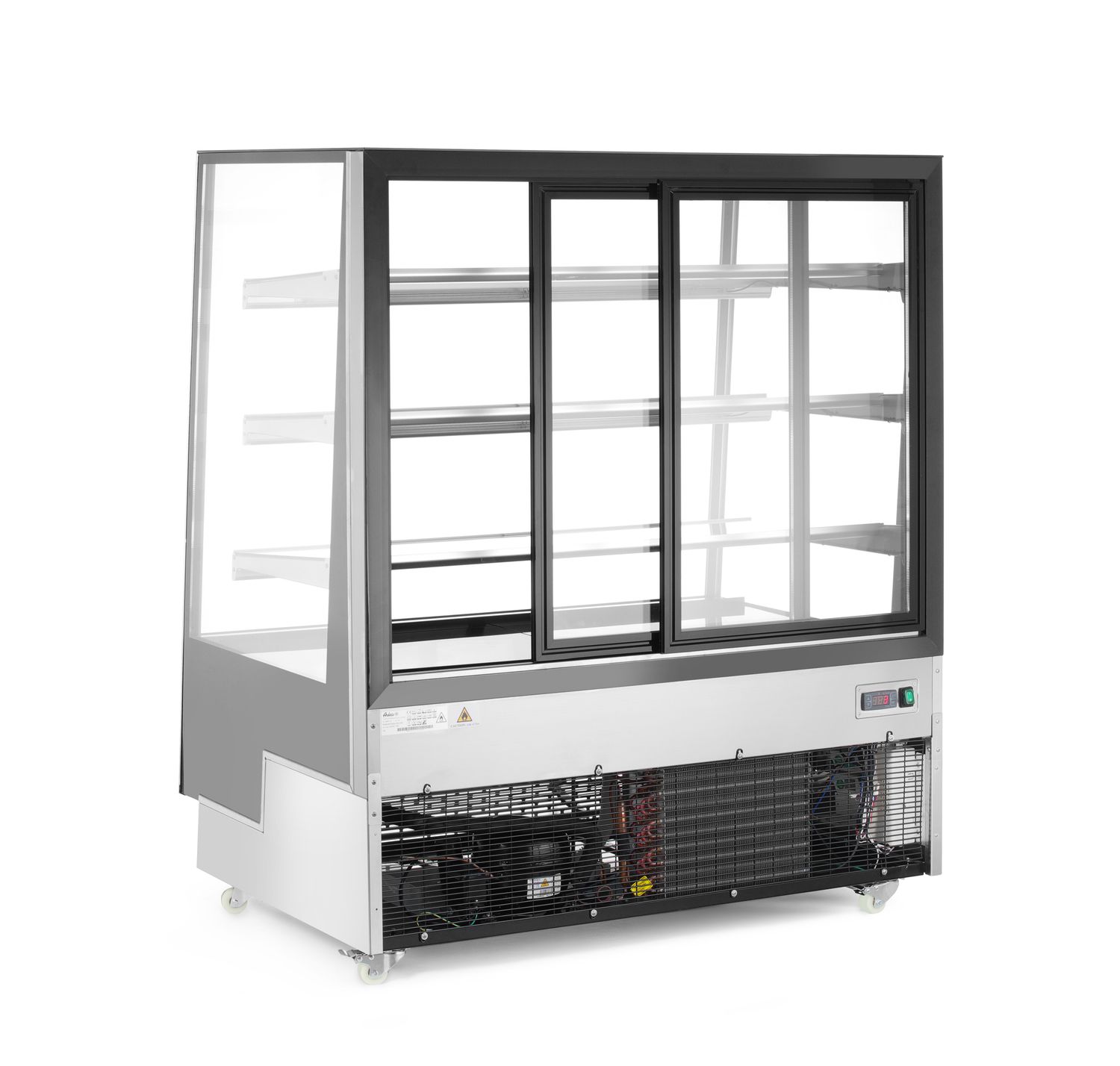 3-policová chladiaca vitrína, Arktic, 650L, Čierna, 230V/490W, 1200x833x(H)1460mm