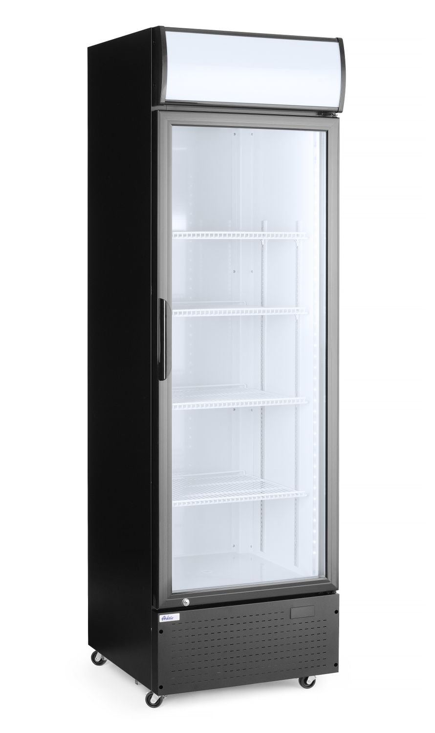 Barová chladnička s podsvieteným panelom, jednodverová, Arktic, 254L, Čierna, 220-240V/250W, 578x605x(H)1980mm